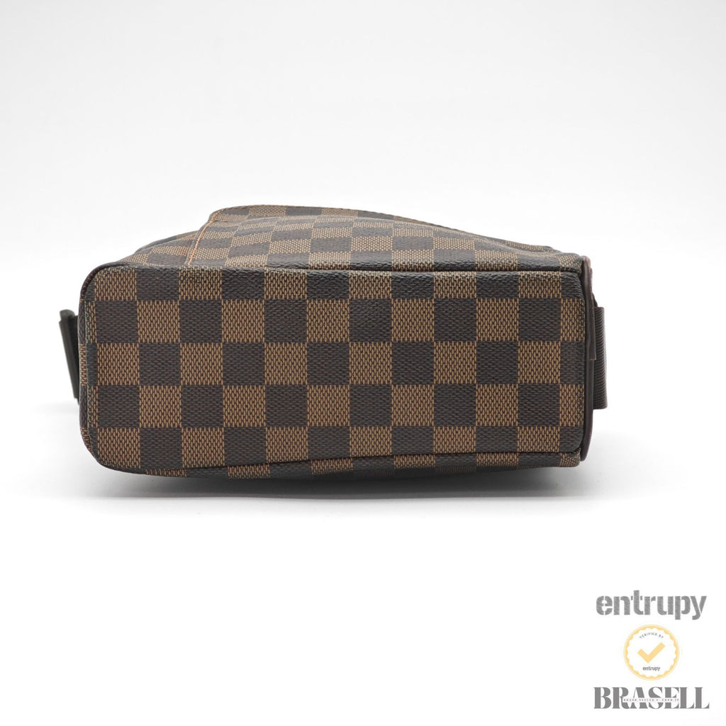LOUIS VUITTON Damier Olav PM N41442 Shoulder Bag Brown Canvas 【ImportFeeFREE】