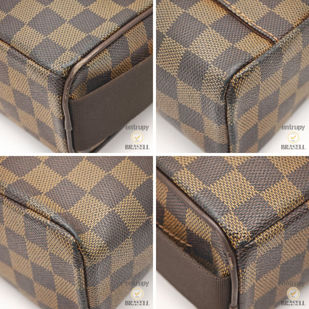 LOUIS VUITTON Damier Olav PM N41442 Shoulder Bag Brown Canvas 【ImportFeeFREE】