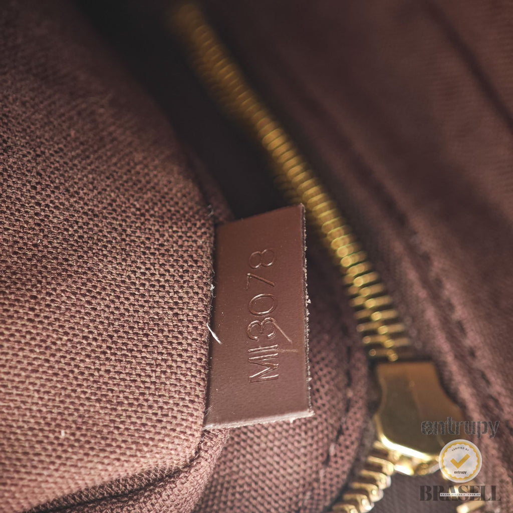 LOUIS VUITTON Damier Olav PM N41442 Shoulder Bag Brown Canvas 【ImportFeeFREE】