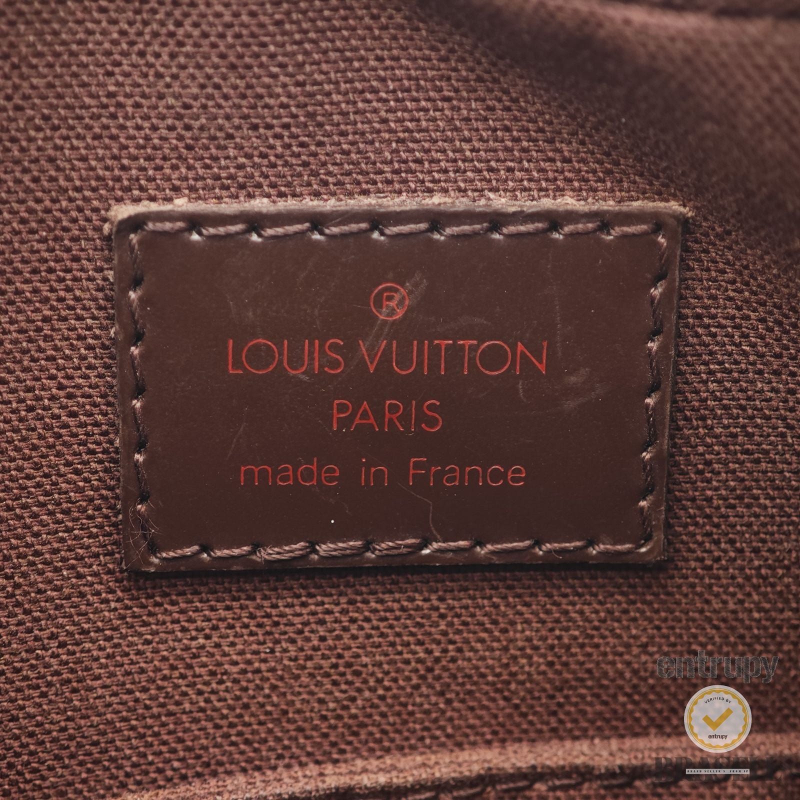 LOUIS VUITTON Damier Olav PM N41442 Shoulder Bag Brown Canvas 【ImportFeeFREE】