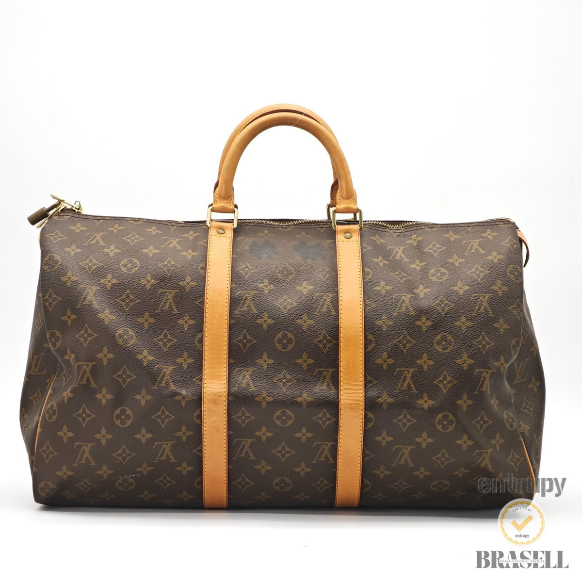LOUIS VUITTON Keepall 50 M41426 Travel Hand Bag Monogram Brown 【ImportFeeFREE】