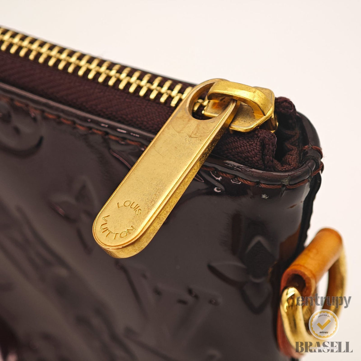 LOUIS VUITTON Vernis Bellevue GM M93589 Amarante Tote Bag 【ImportFeeFREE】