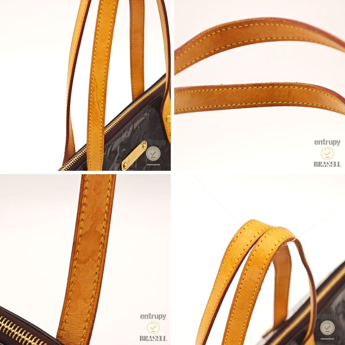 LOUIS VUITTON Vernis Bellevue GM M93589 Amarante Tote Bag 【ImportFeeFREE】