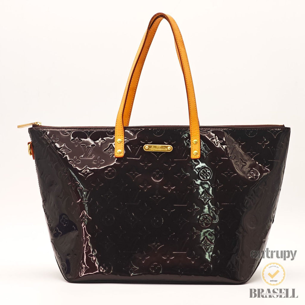 LOUIS VUITTON Vernis Bellevue GM M93589 Amarante Tote Bag 【ImportFeeFREE】