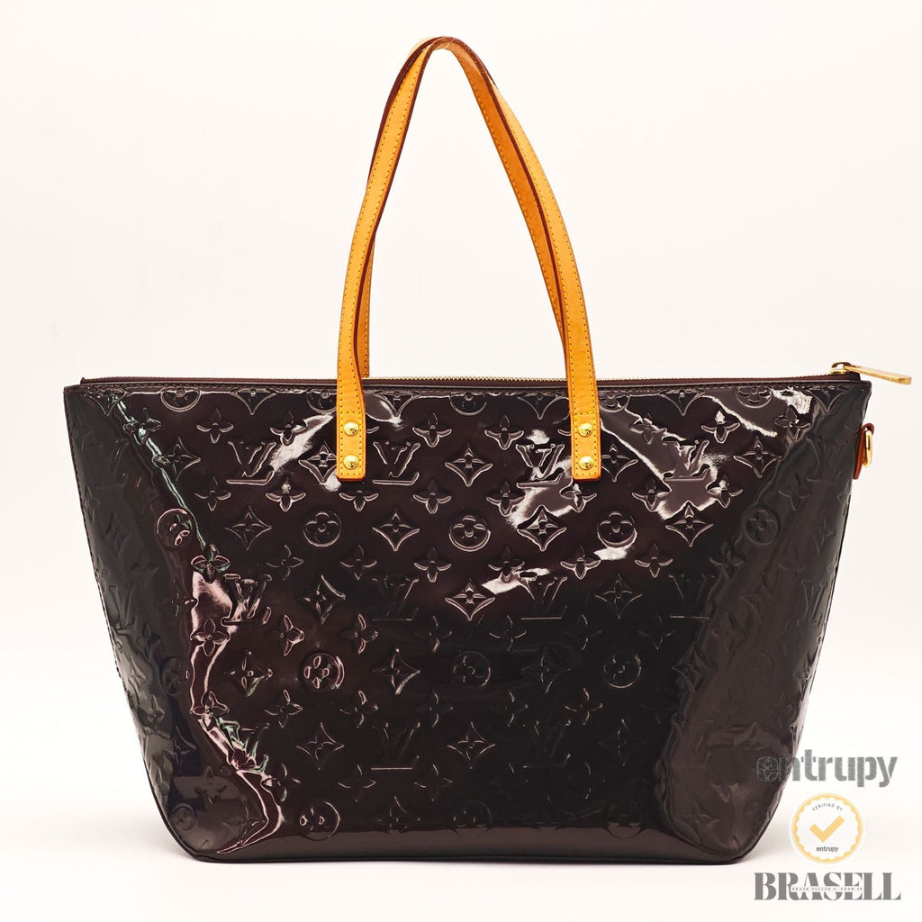 LOUIS VUITTON Vernis Bellevue GM M93589 Amarante Tote Bag 【ImportFeeFREE】