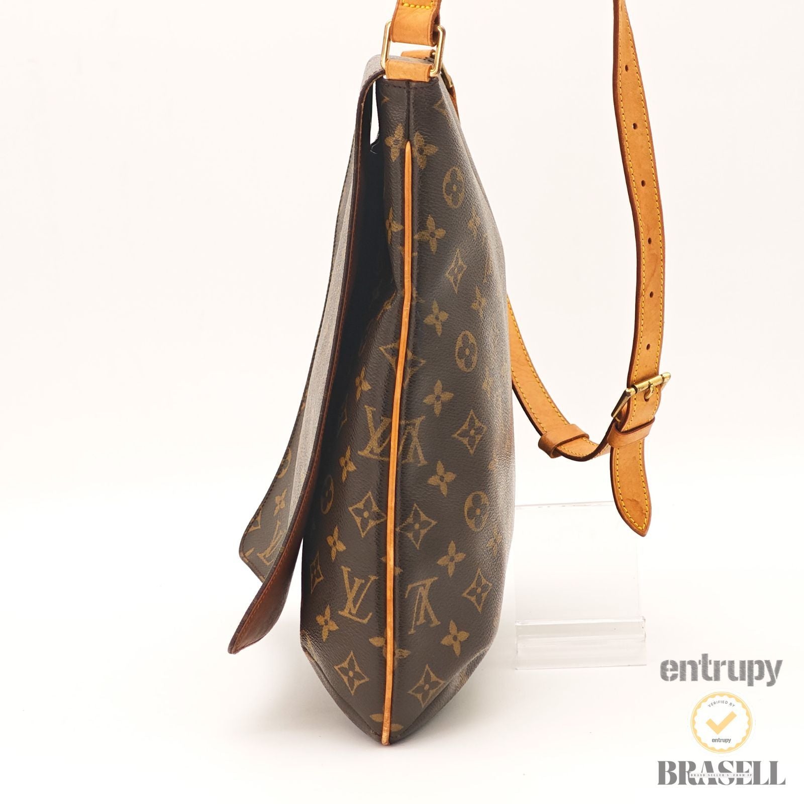LOUIS VUITTON Musette Salsa M51256 Monogram Shoulder Bag Brown 【ImportFeeFREE】