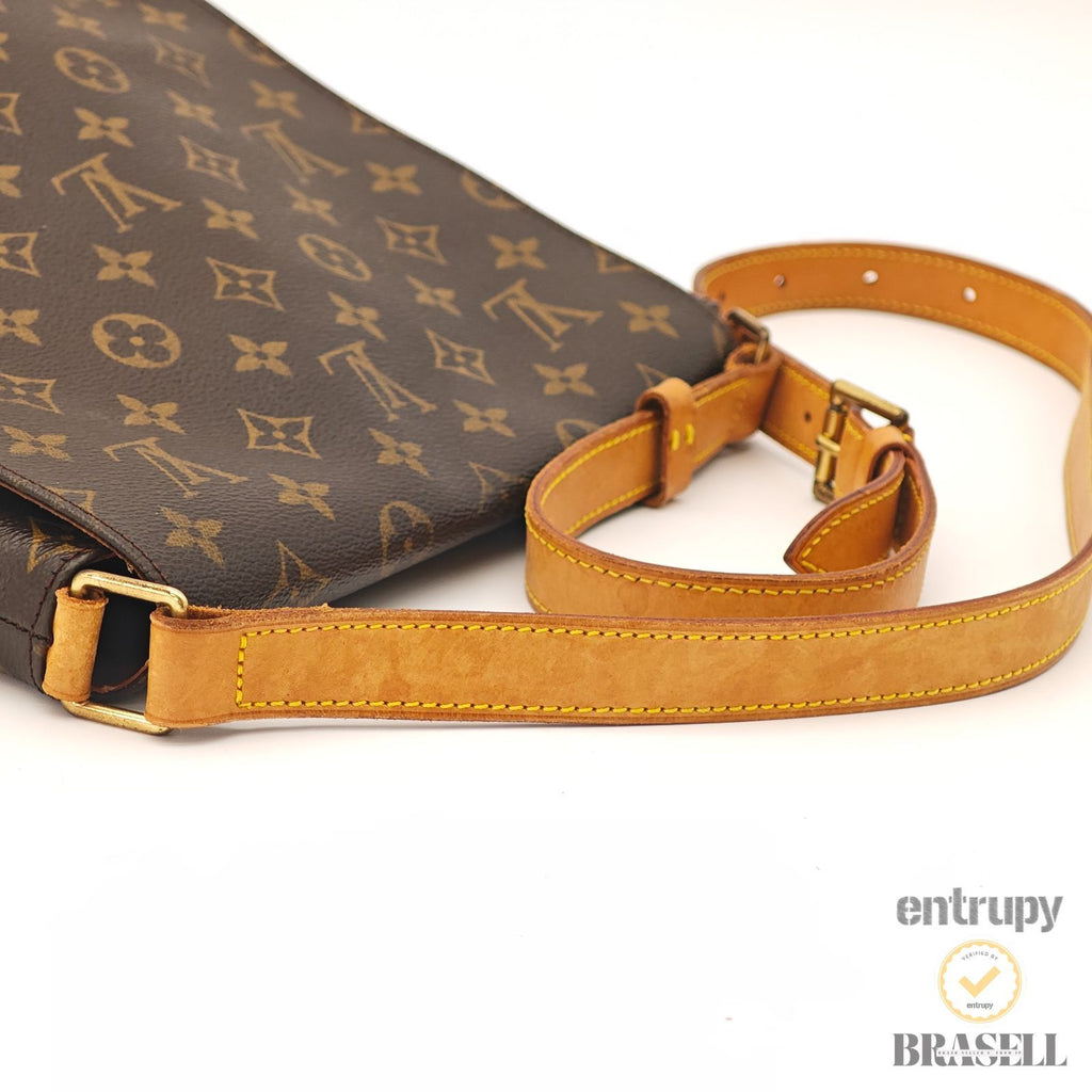 LOUIS VUITTON Musette Salsa M51256 Monogram Shoulder Bag Brown 【ImportFeeFREE】
