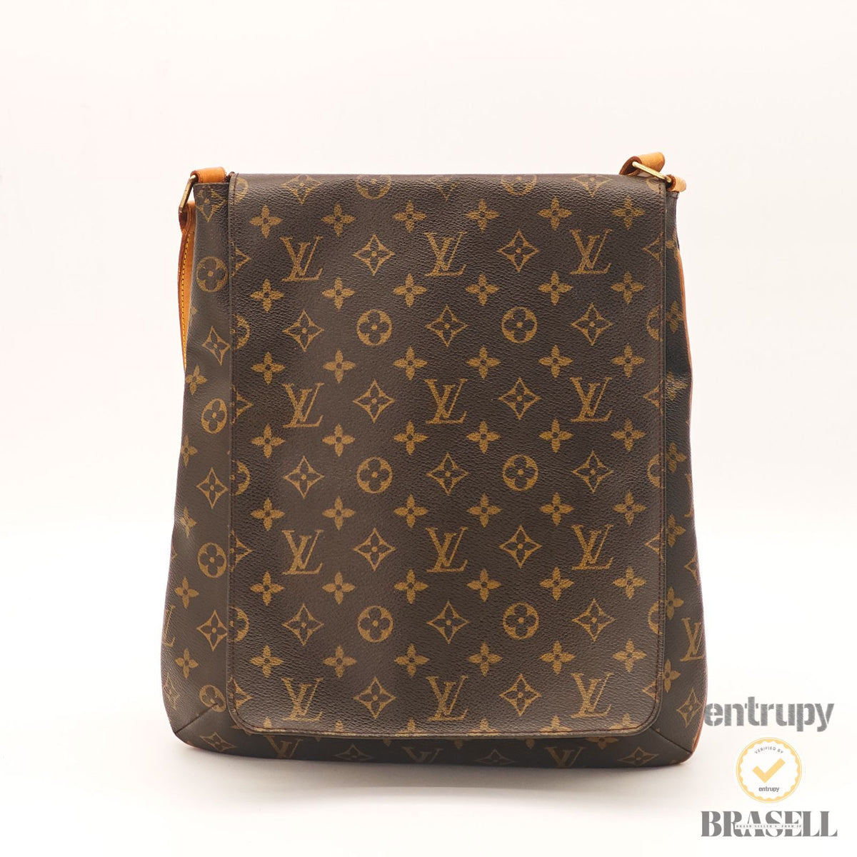 LOUIS VUITTON Musette Salsa M51256 Monogram Shoulder Bag Brown 【ImportFeeFREE】