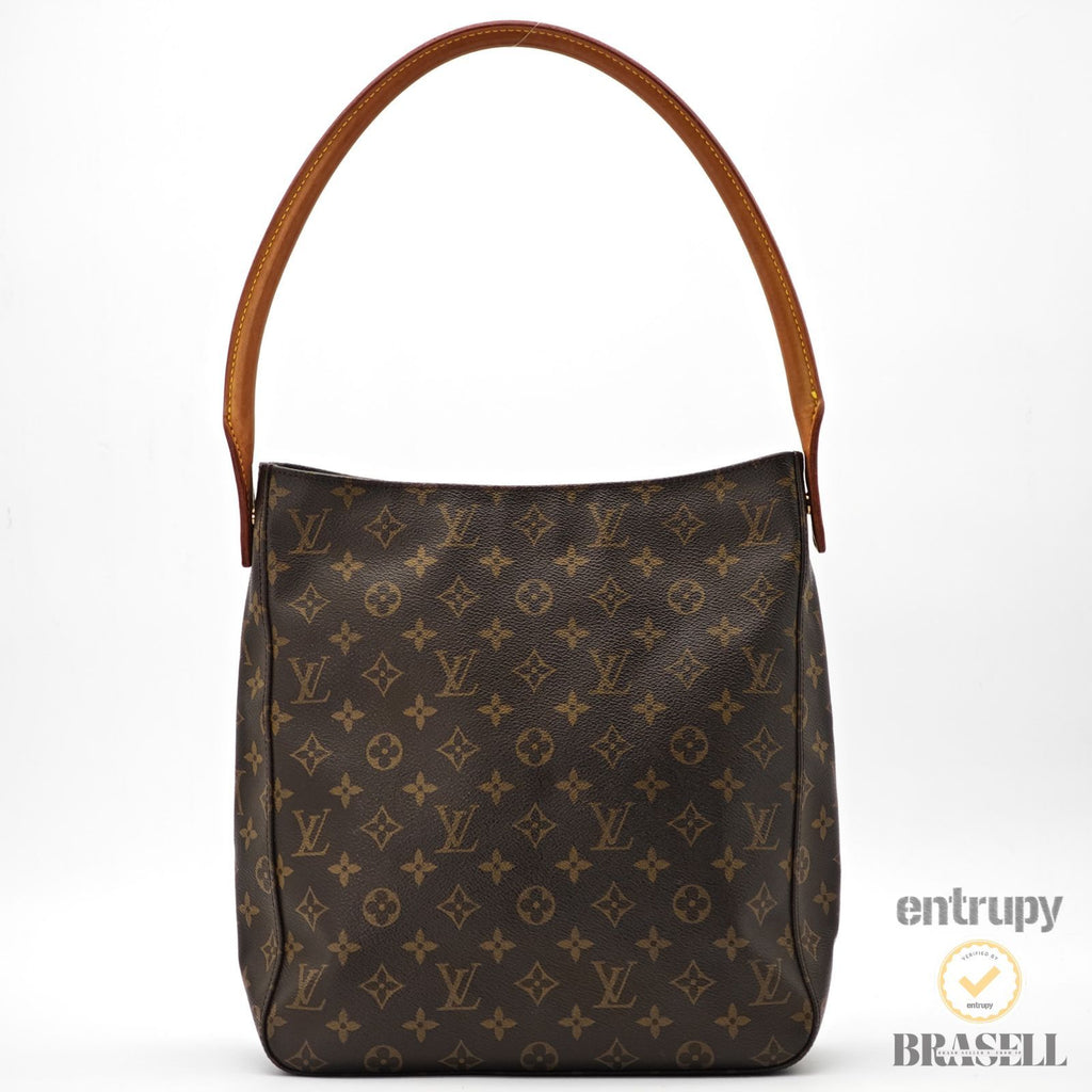LOUIS VUITTON Monogram Looping MM M51145 Shoulder Bag Brown 【ImportFeeFREE】