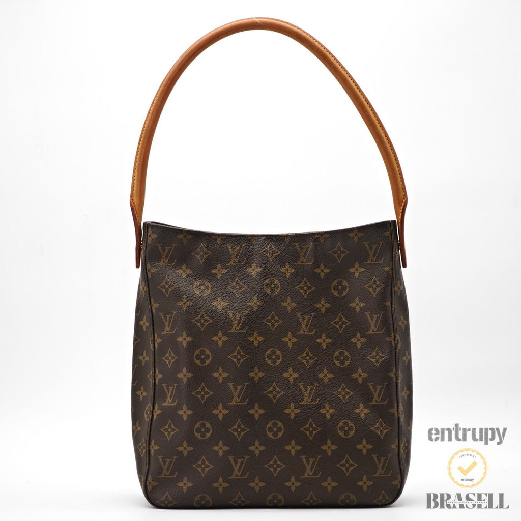 LOUIS VUITTON Monogram Looping MM M51145 Shoulder Bag Brown 【ImportFeeFREE】