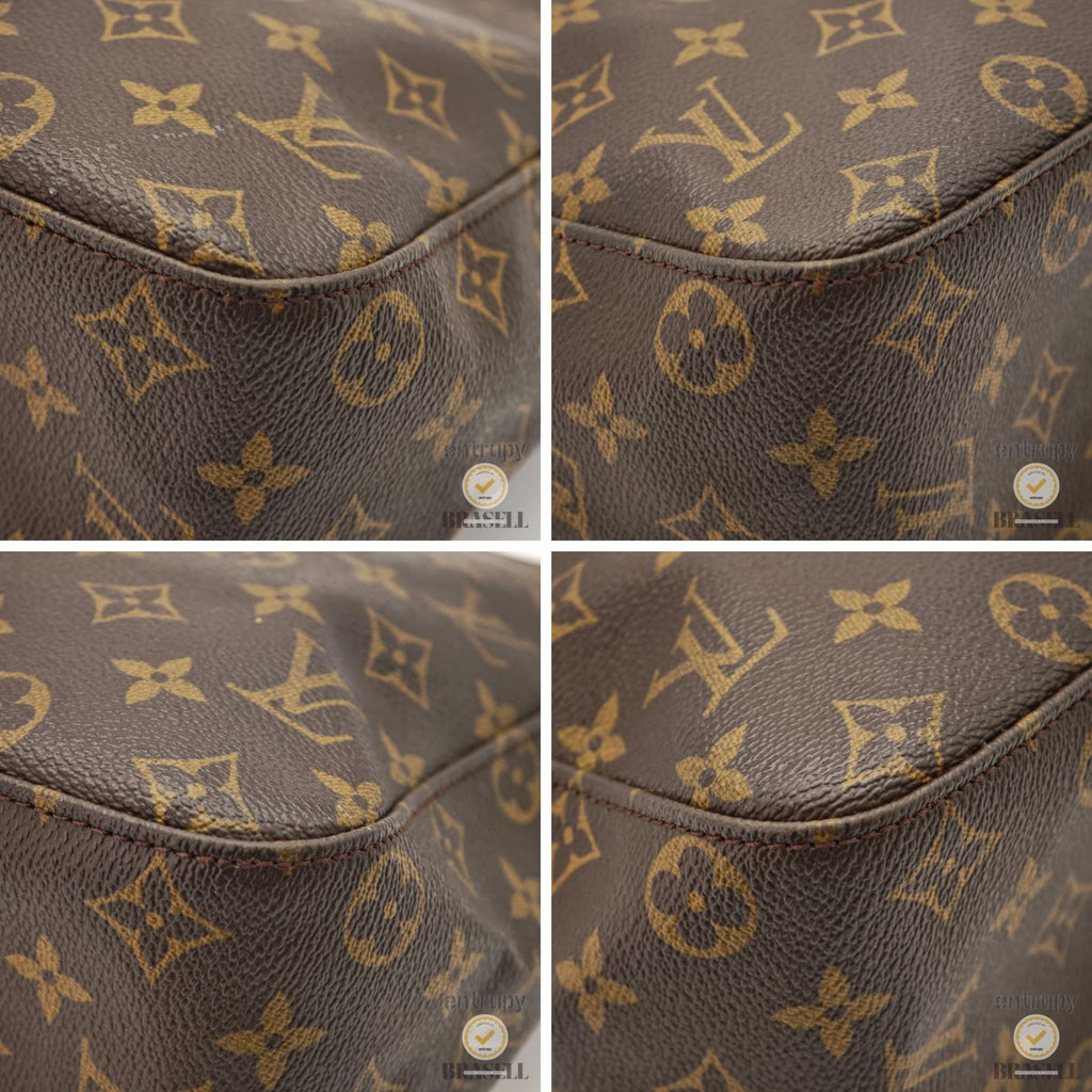 LOUIS VUITTON Monogram Looping MM M51145 Shoulder Bag Brown 【ImportFeeFREE】