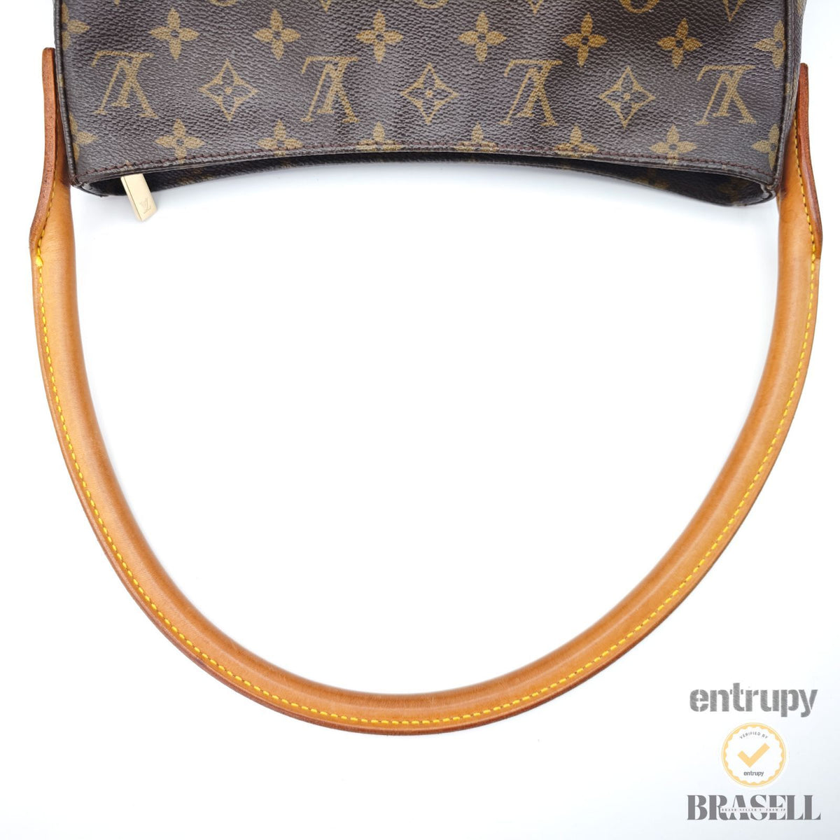 LOUIS VUITTON Monogram Looping MM M51145 Shoulder Bag Brown 【ImportFeeFREE】