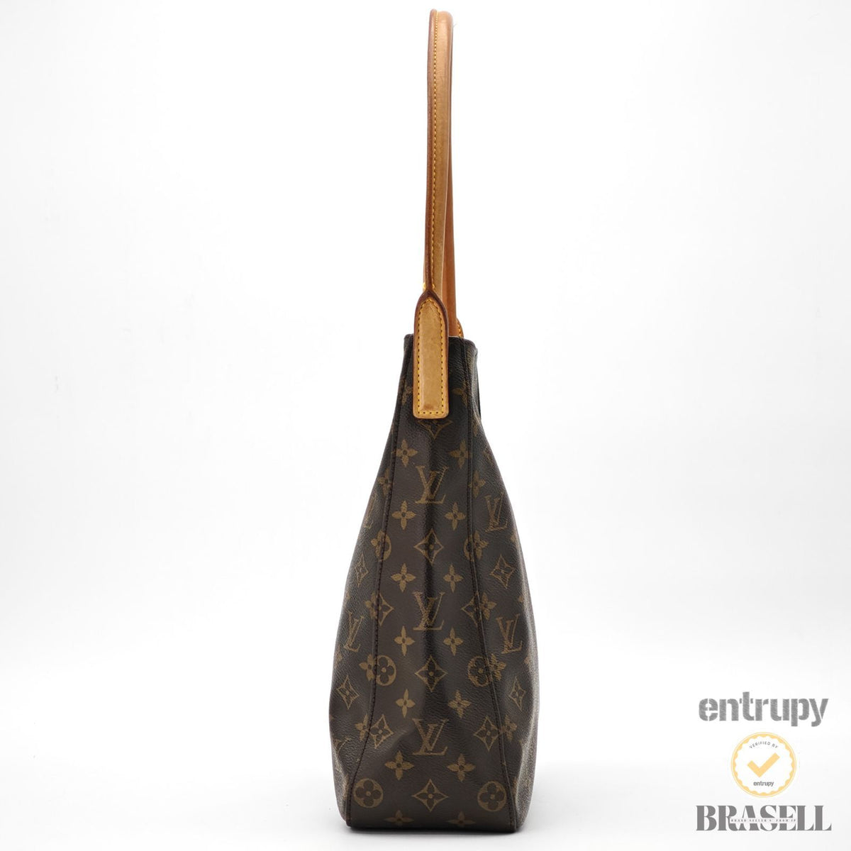 LOUIS VUITTON Monogram Looping MM M51145 Shoulder Bag Brown 【ImportFeeFREE】