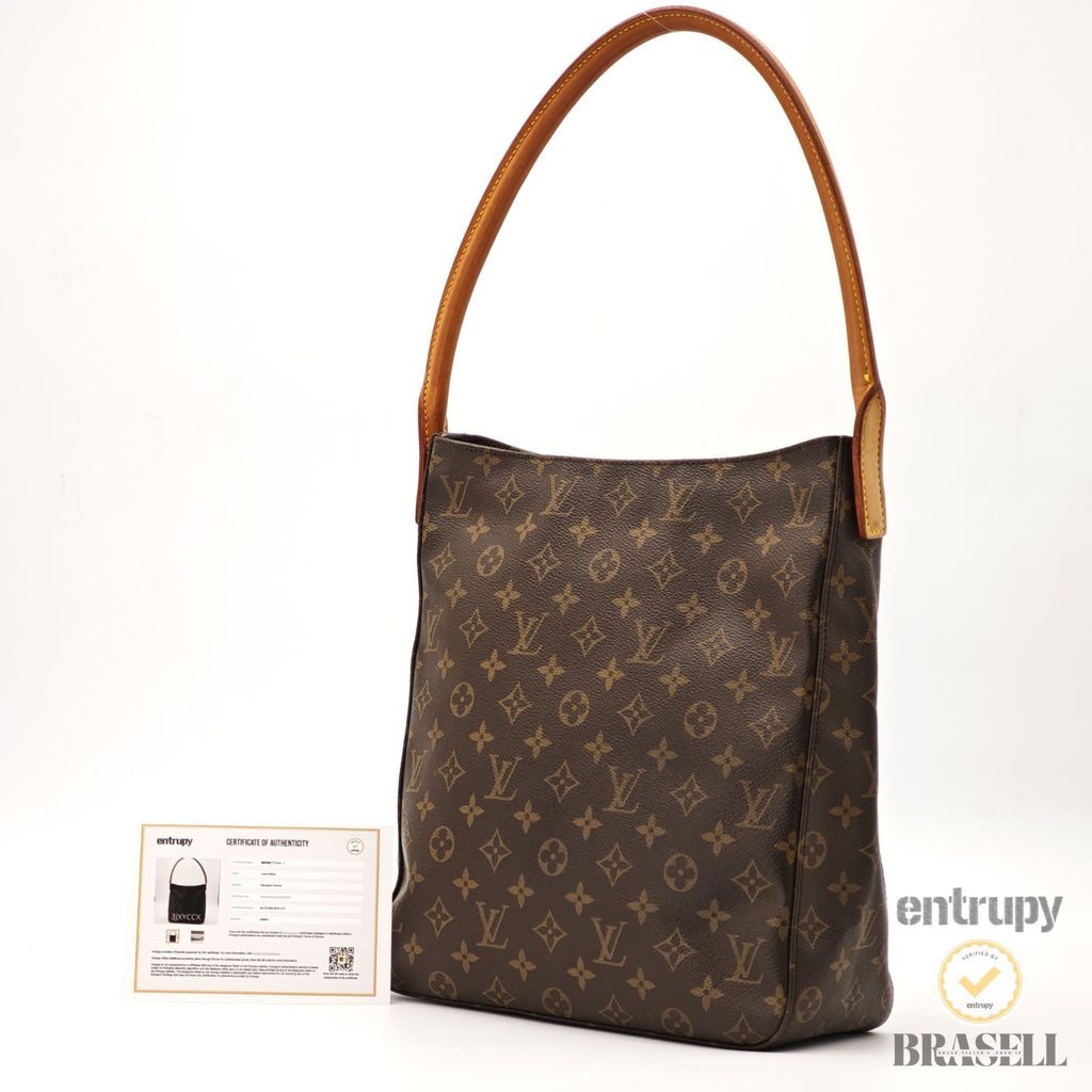 LOUIS VUITTON Monogram Looping MM M51145 Shoulder Bag Brown 【ImportFeeFREE】