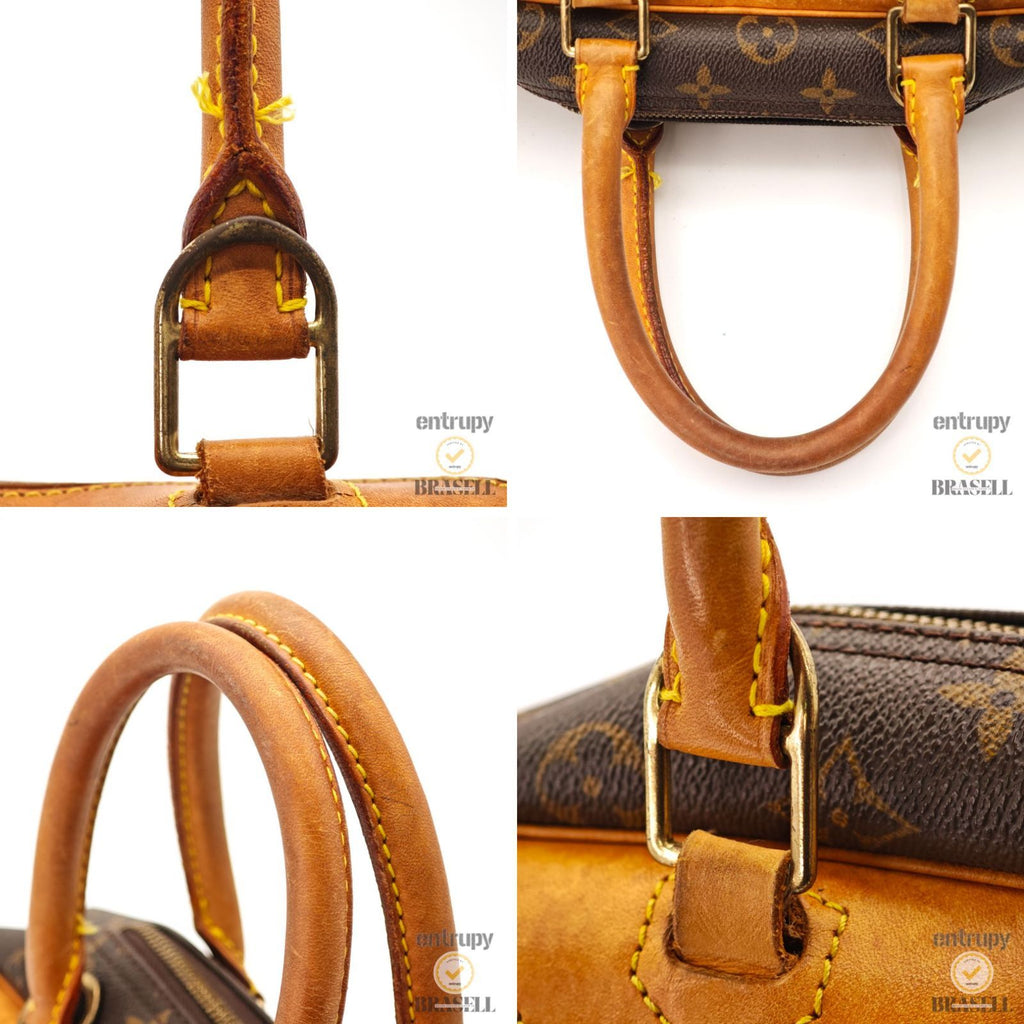 Louis Vuitton Monogram Deauville M47270 Handbag Brown【ImportFeeFREE】