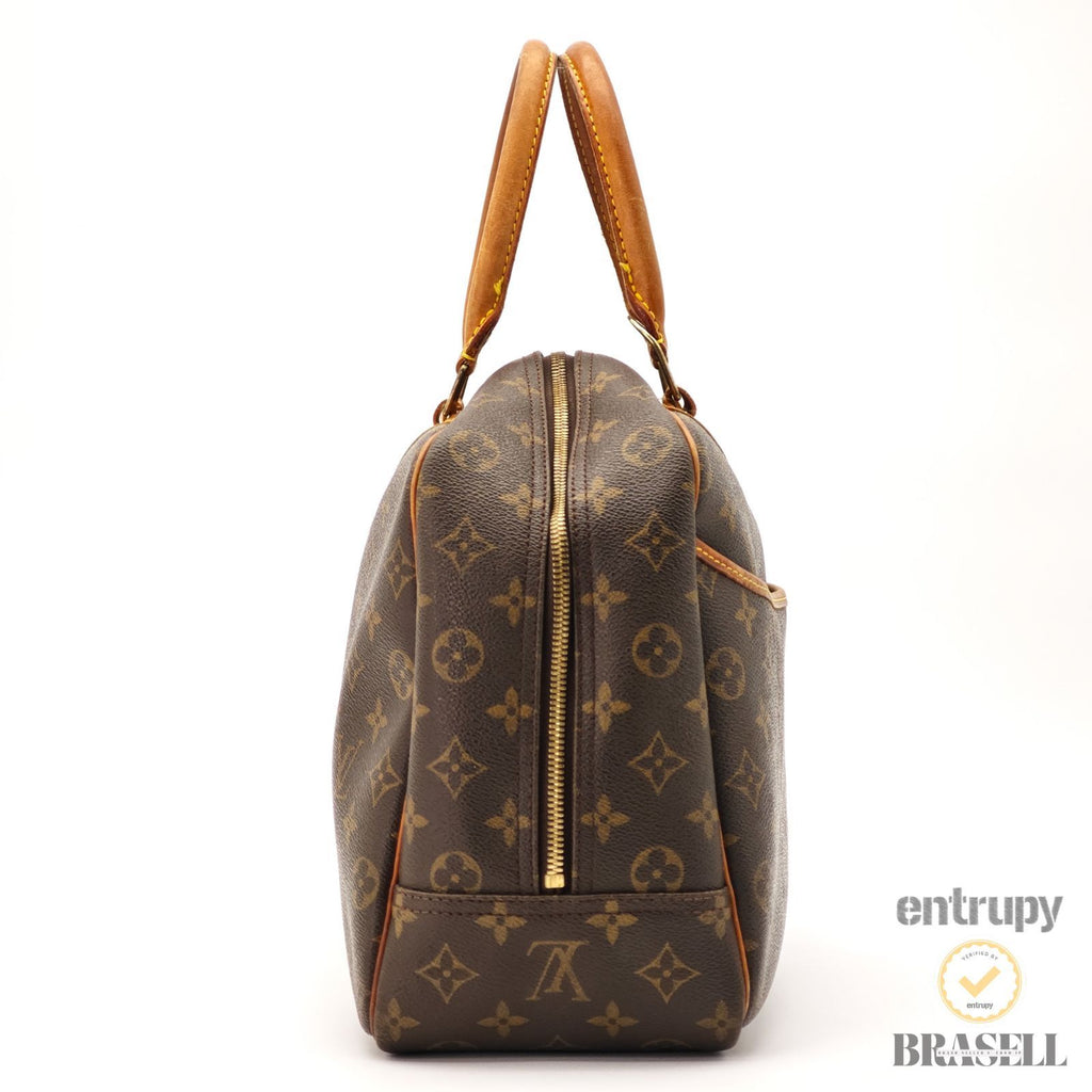 Louis Vuitton Monogram Deauville M47270 Handbag Brown【ImportFeeFREE】