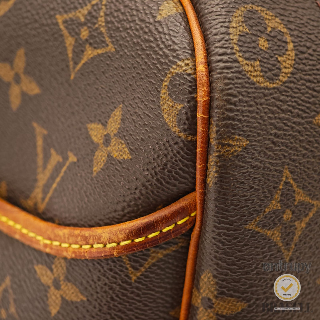 Louis Vuitton Monogram Deauville M47270 Handbag Brown【ImportFeeFREE】