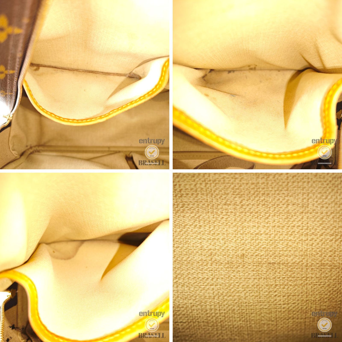 Louis Vuitton Monogram Deauville M47270 Handbag Brown【ImportFeeFREE】