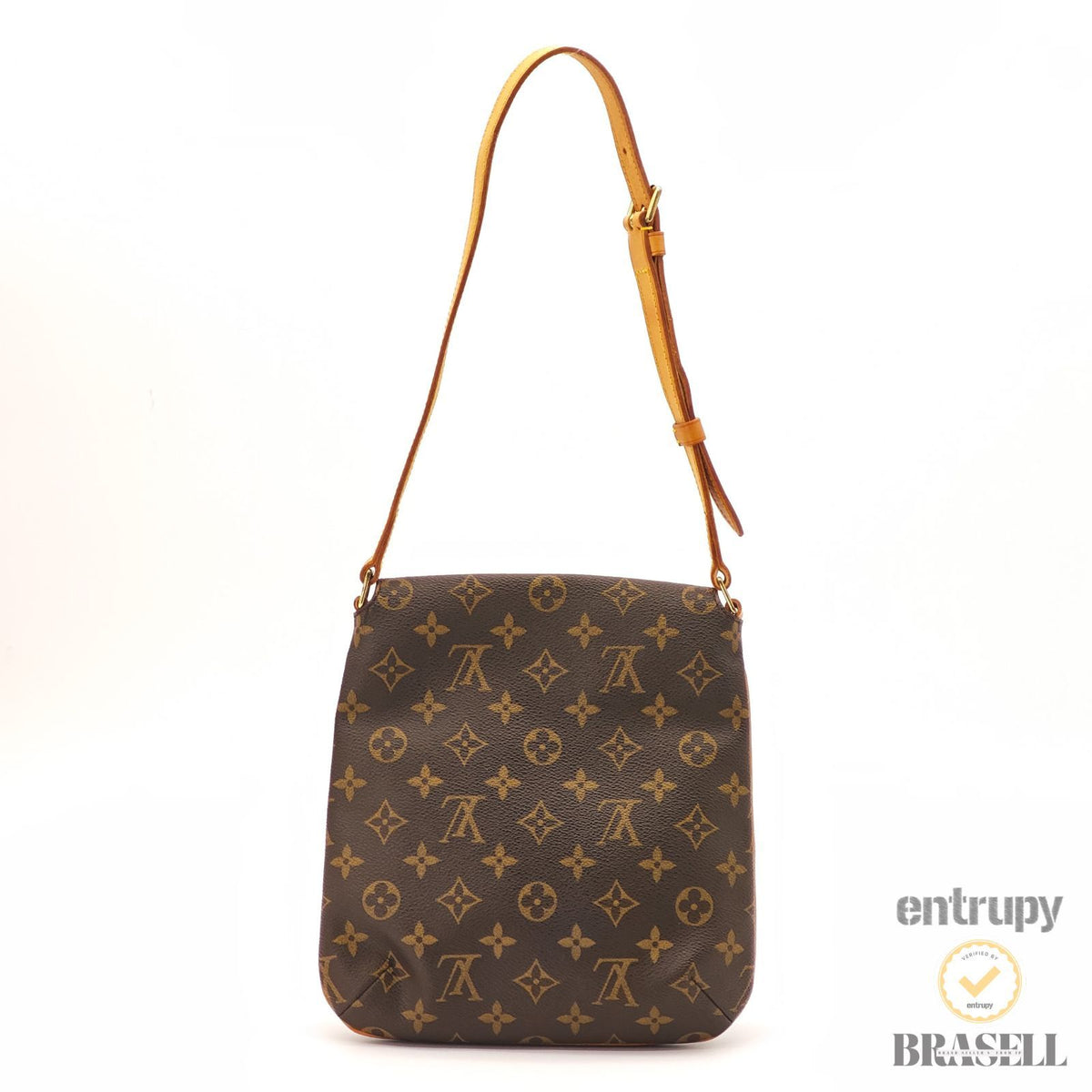 LOUIS VUITTON Monogram Musette Salsa M51258 Shoulder Bag Brown 【ImportFeeFREE】
