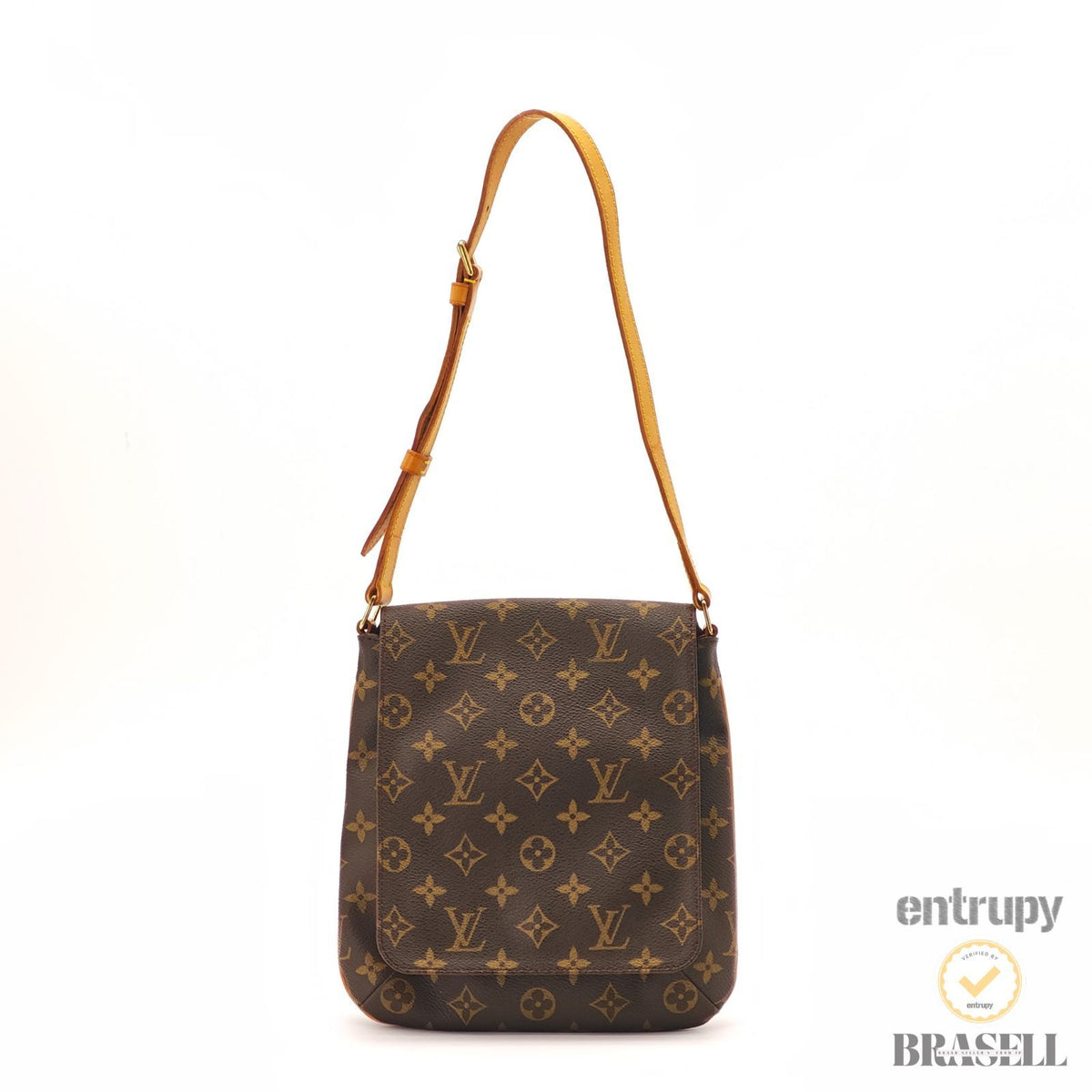 LOUIS VUITTON Monogram Musette Salsa M51258 Shoulder Bag Brown 【ImportFeeFREE】