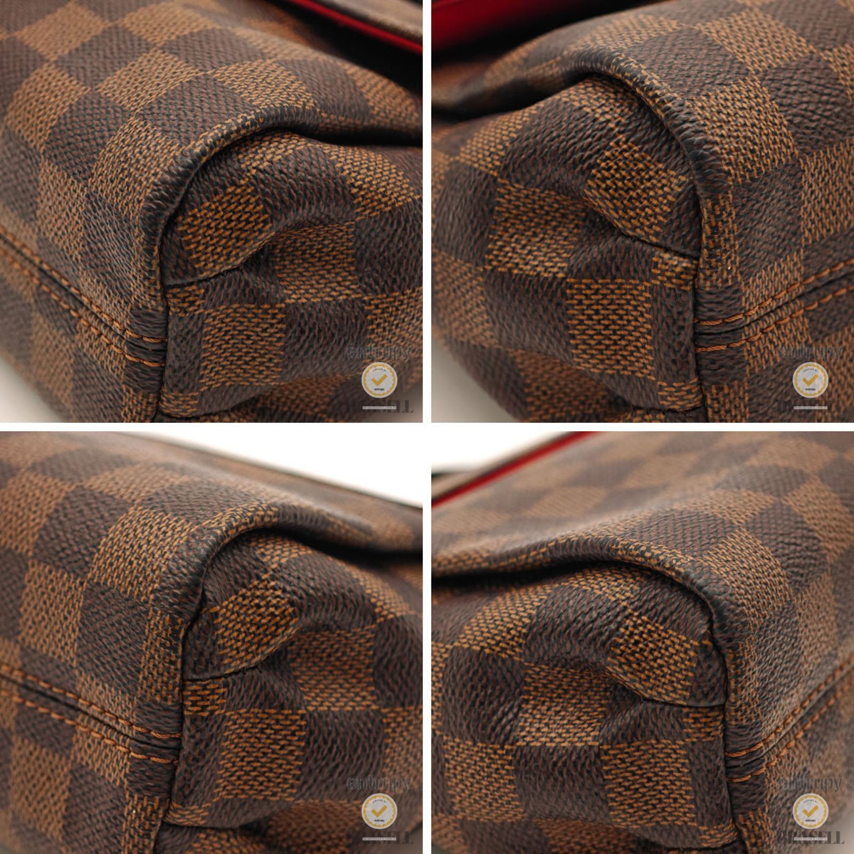 LOUIS VUITTON Croisette N53000 2way Handbag Shoulder Bag Brown 【ImportFeeFREE】