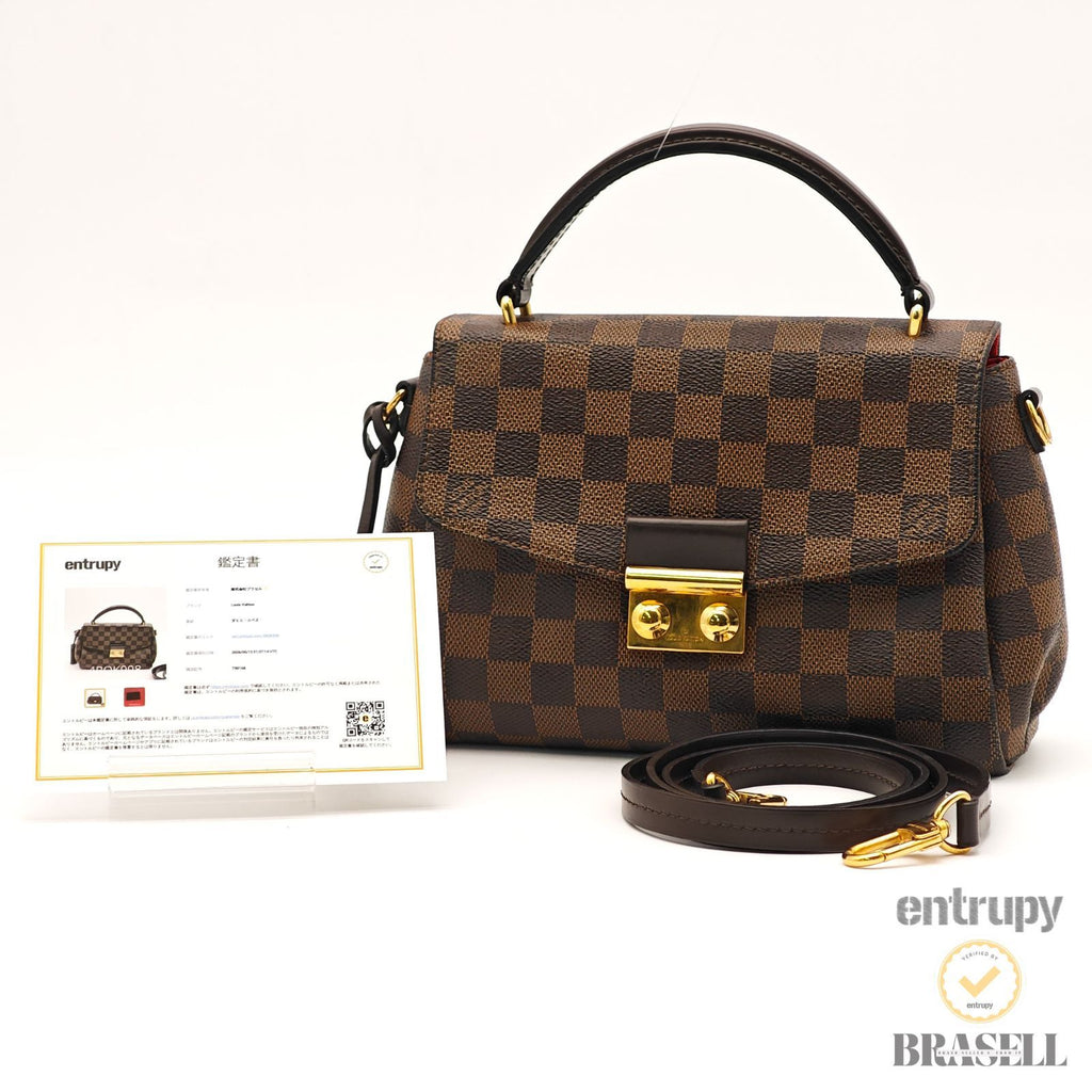 LOUIS VUITTON Croisette N53000 2way Handbag Shoulder Bag Brown 【ImportFeeFREE】