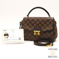 LOUIS VUITTON Croisette N53000 2way Handbag Shoulder Bag Brown 【ImportFeeFREE】