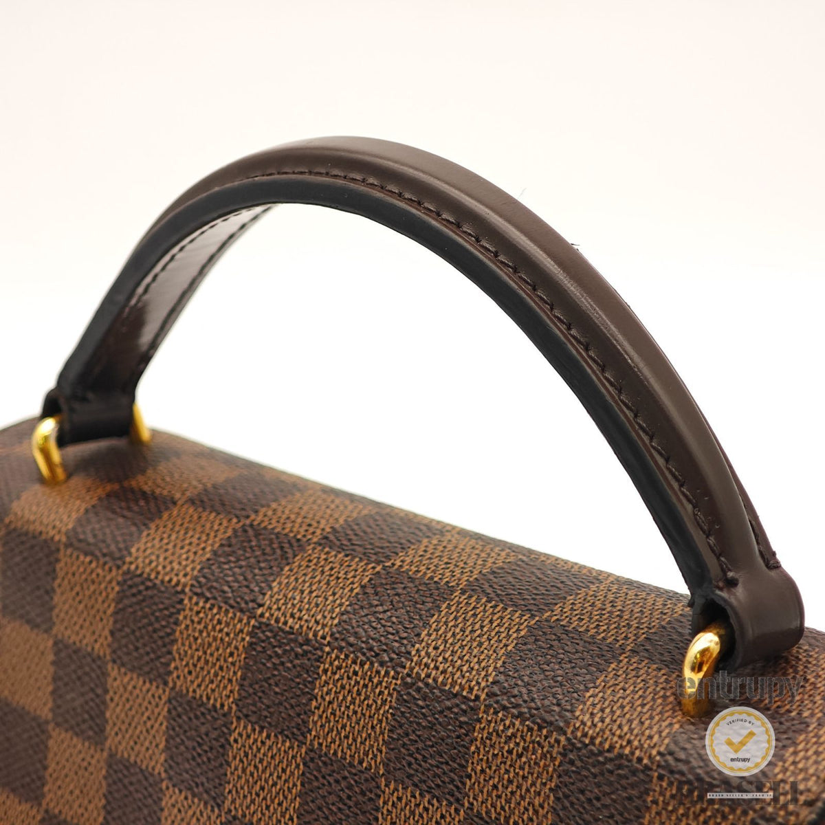 LOUIS VUITTON Croisette N53000 2way Handbag Shoulder Bag Brown 【ImportFeeFREE】