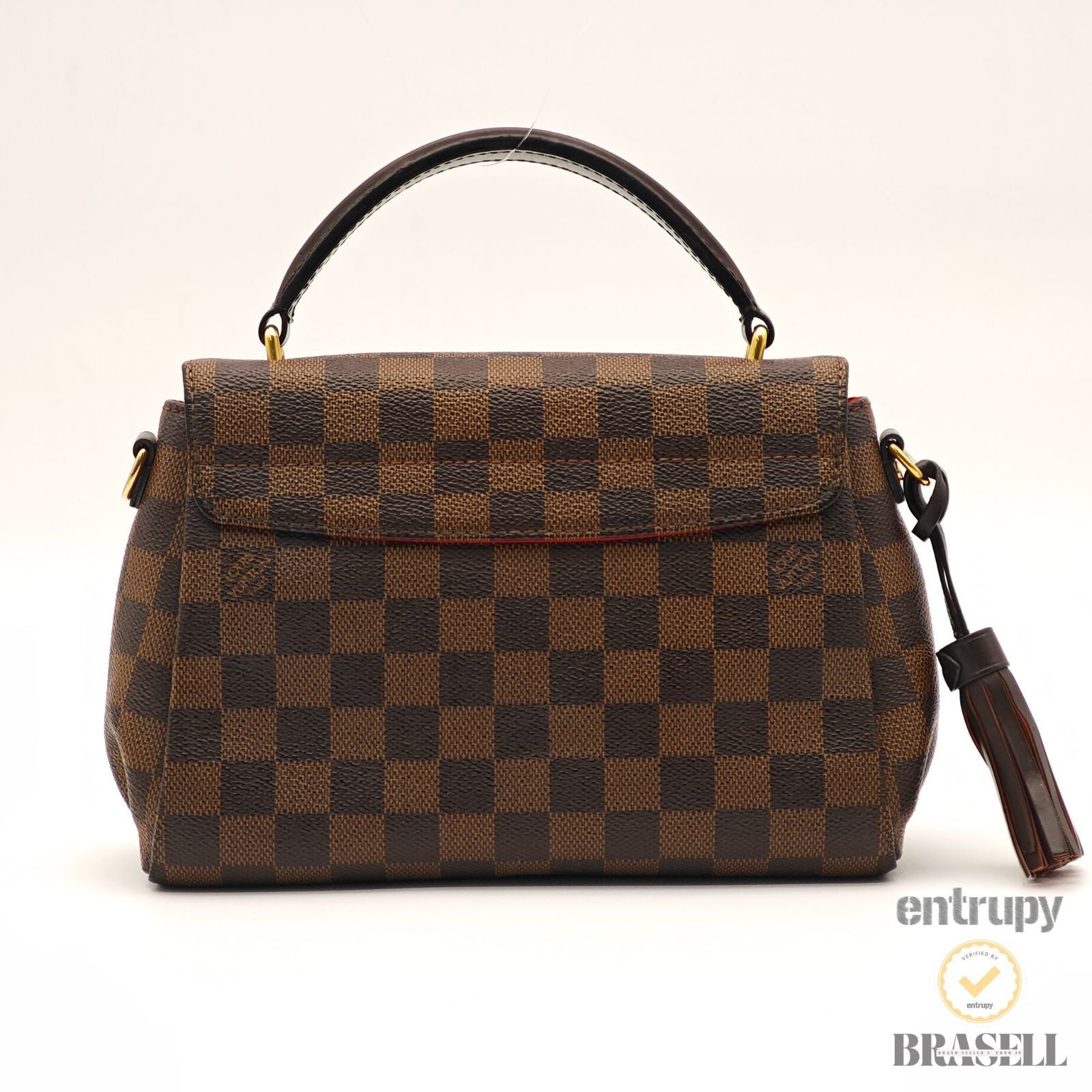 LOUIS VUITTON Croisette N53000 2way Handbag Shoulder Bag Brown 【ImportFeeFREE】