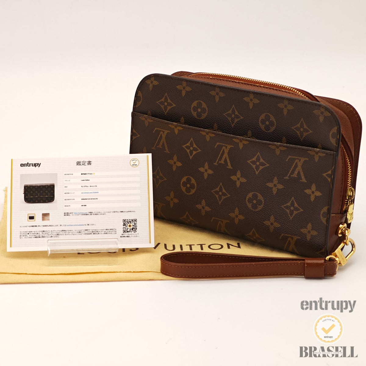 LOUIS VUITTON Orsay M51790 Clutch Hand Bag Monogram Canvas 【ImportFeeFREE】