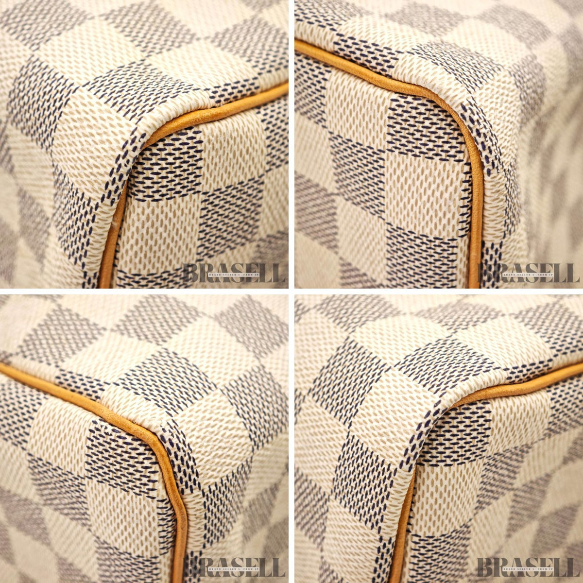 LOUIS VUITTON Damier Azur Speedy 25 Hand Bag N41534 White【ImportFeeFREE】
