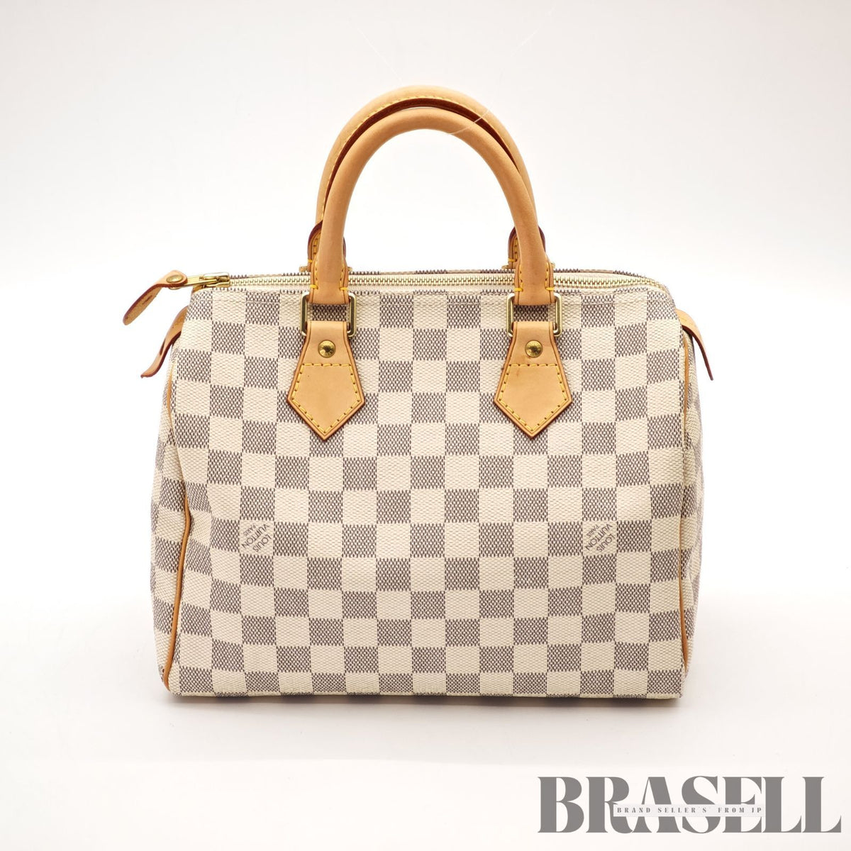 LOUIS VUITTON Damier Azur Speedy 25 Hand Bag N41534 White【ImportFeeFREE】