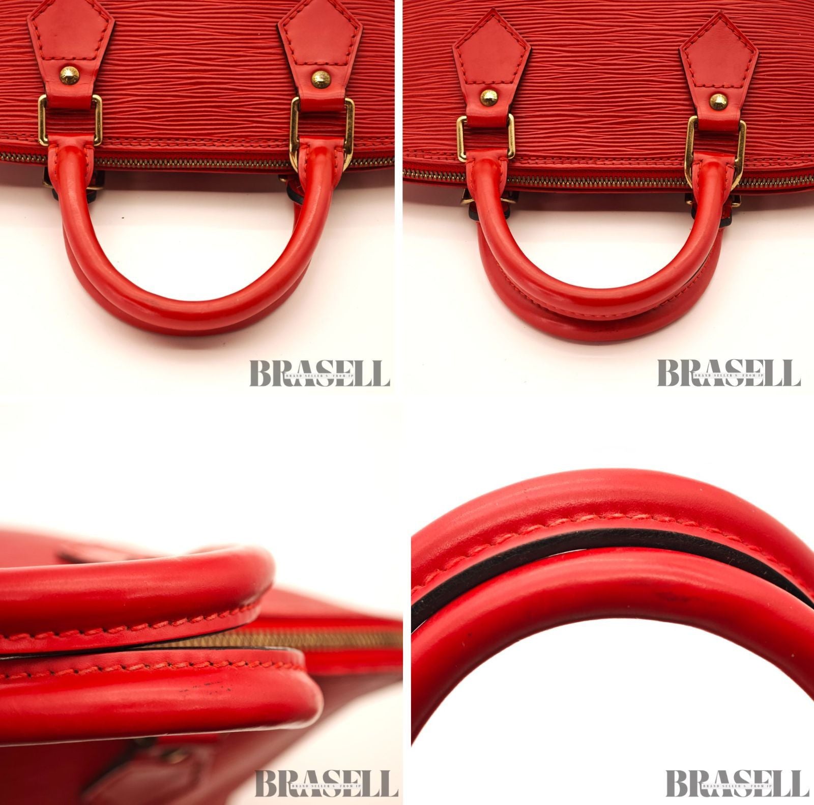 LOUIS VUITTON Epi Alma M52147 Handbag Tote Bag Red Leather 【ImportFeeFREE】