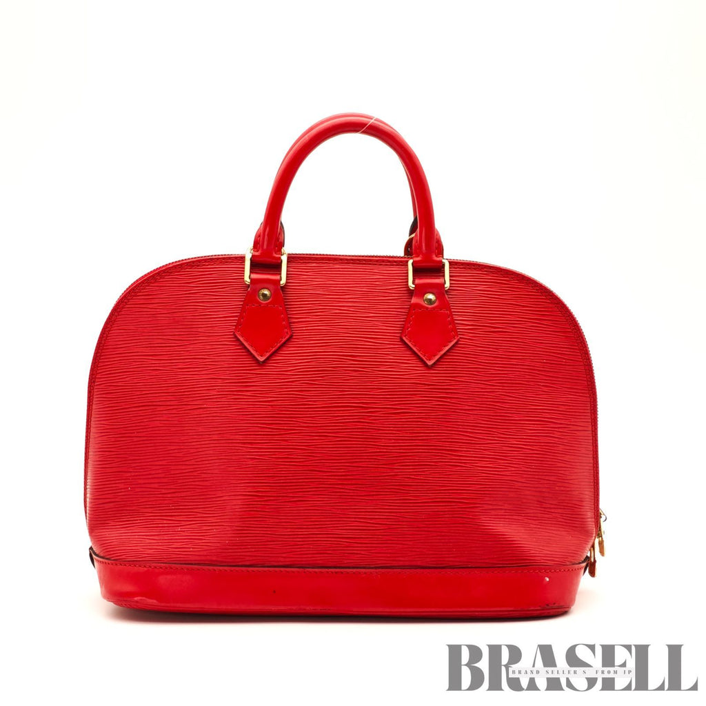 LOUIS VUITTON Epi Alma M52147 Handbag Tote Bag Red Leather 【ImportFeeFREE】