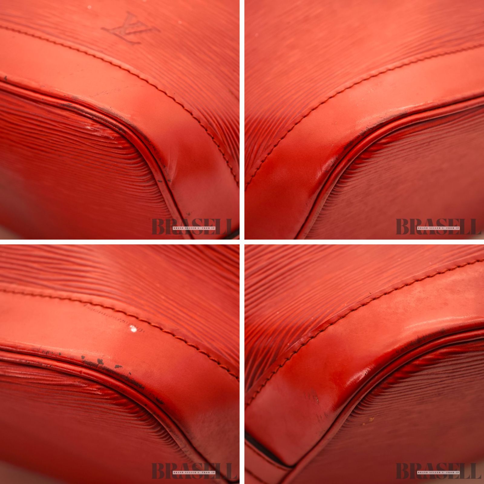 LOUIS VUITTON Epi Alma M52147 Handbag Tote Bag Red Leather 【ImportFeeFREE】