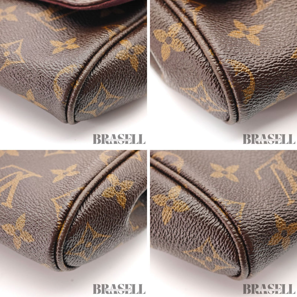 LOUIS VUITTON Monogram Favorite MM M40718 Shoulder Bag Brown 【ImportFeeFREE】