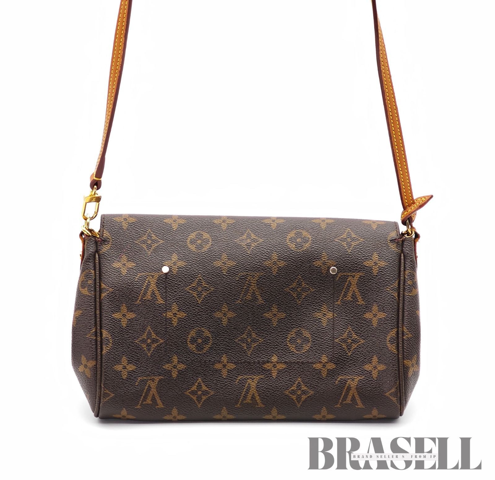 LOUIS VUITTON Monogram Favorite MM M40718 Shoulder Bag Brown 【ImportFeeFREE】