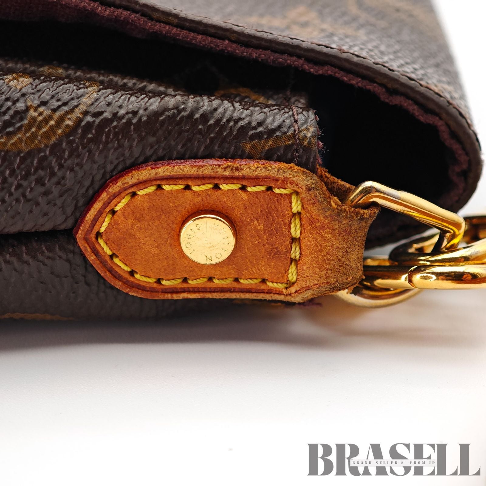 LOUIS VUITTON Monogram Favorite MM M40718 Shoulder Bag Brown 【ImportFeeFREE】