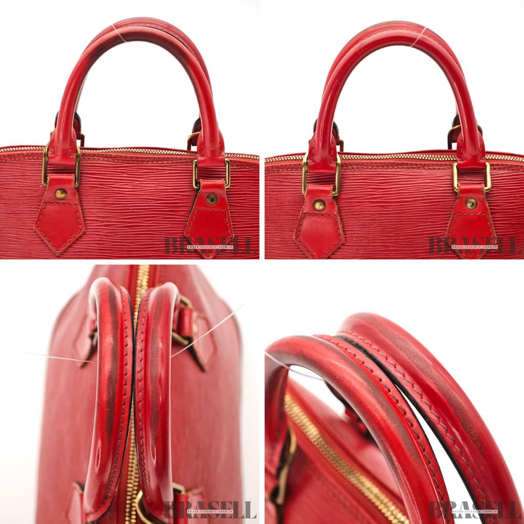 LOUIS VUITTON Epi Alma M52147 Handbag Red Women's Leather Bag【ImportFeeFREE】