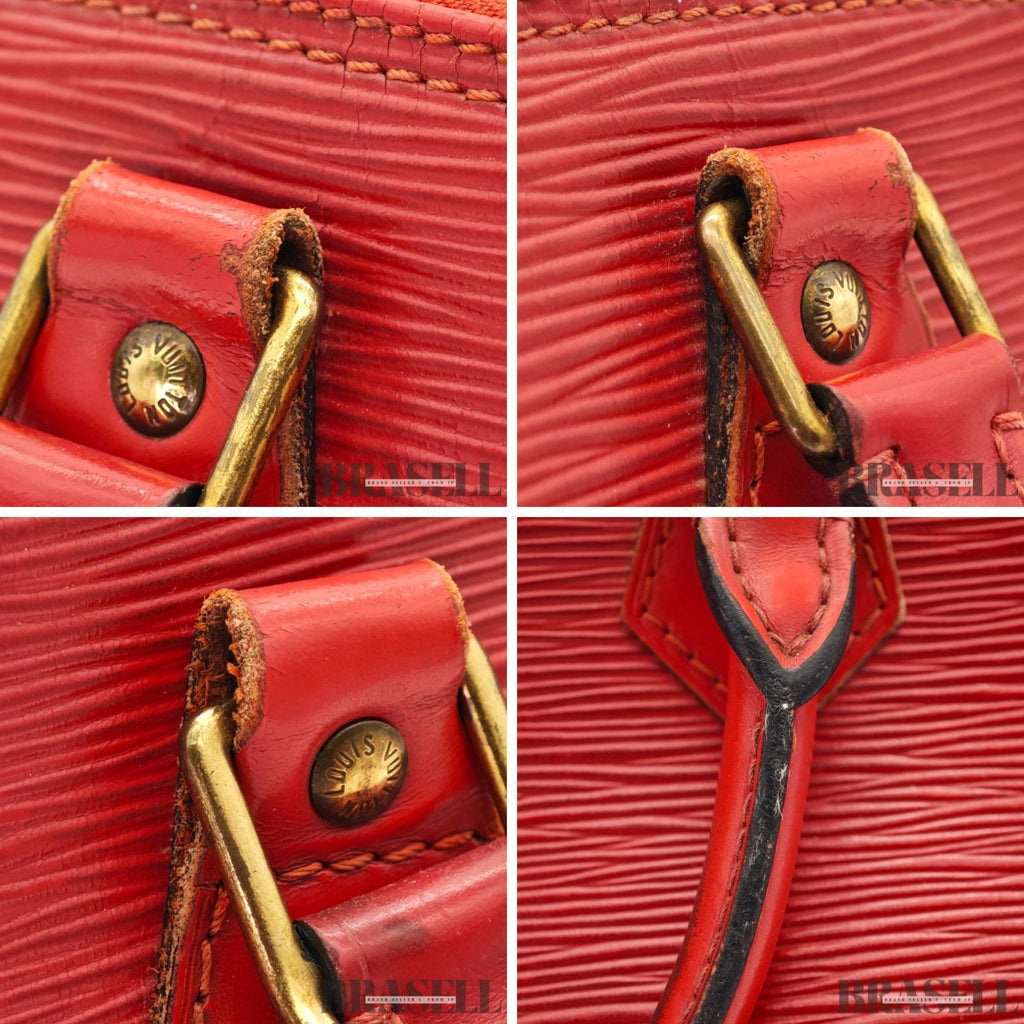 LOUIS VUITTON Epi Alma M52147 Handbag Red Women's Leather Bag【ImportFeeFREE】