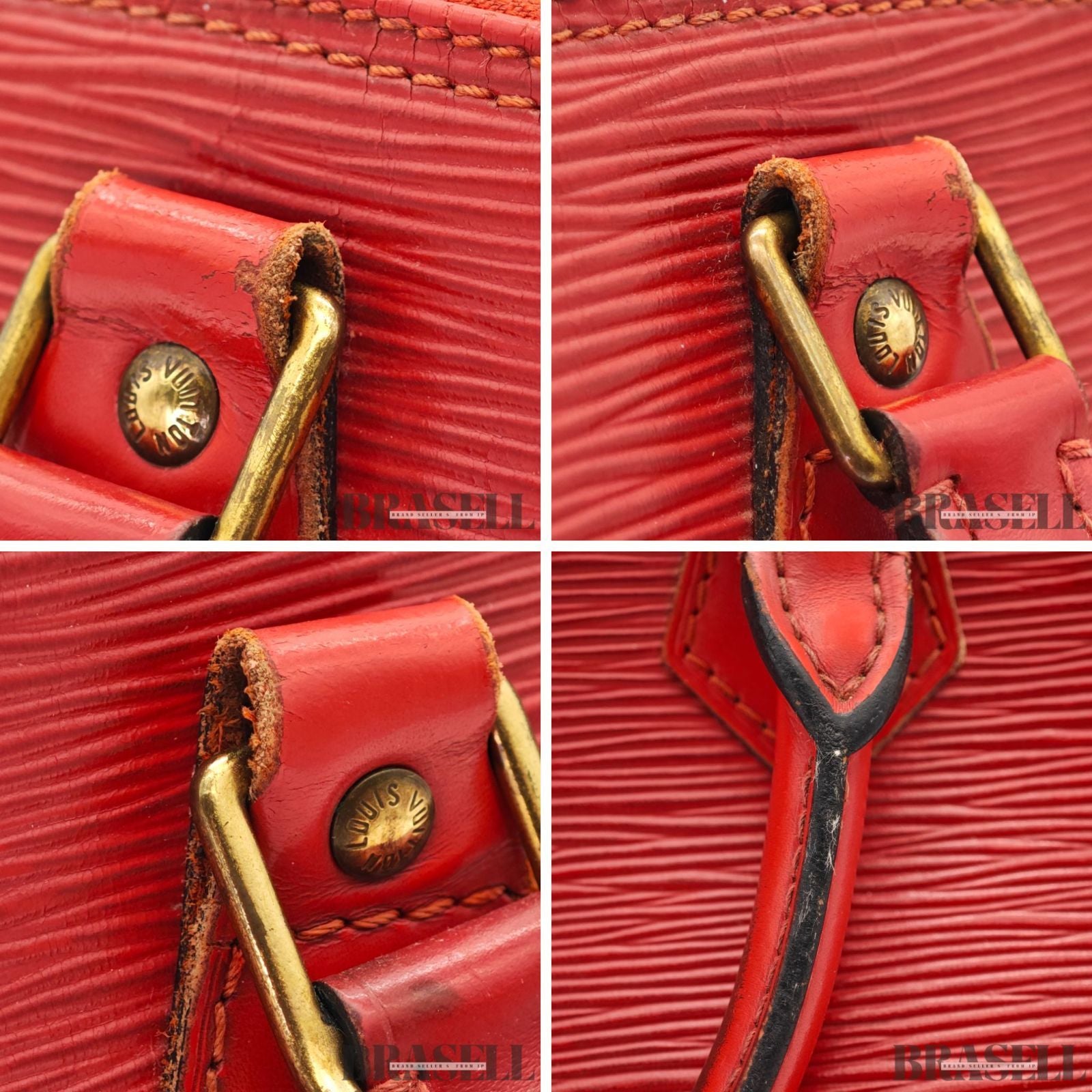 LOUIS VUITTON Epi Alma M52147 Handbag Red Women's Leather Bag【ImportFeeFREE】