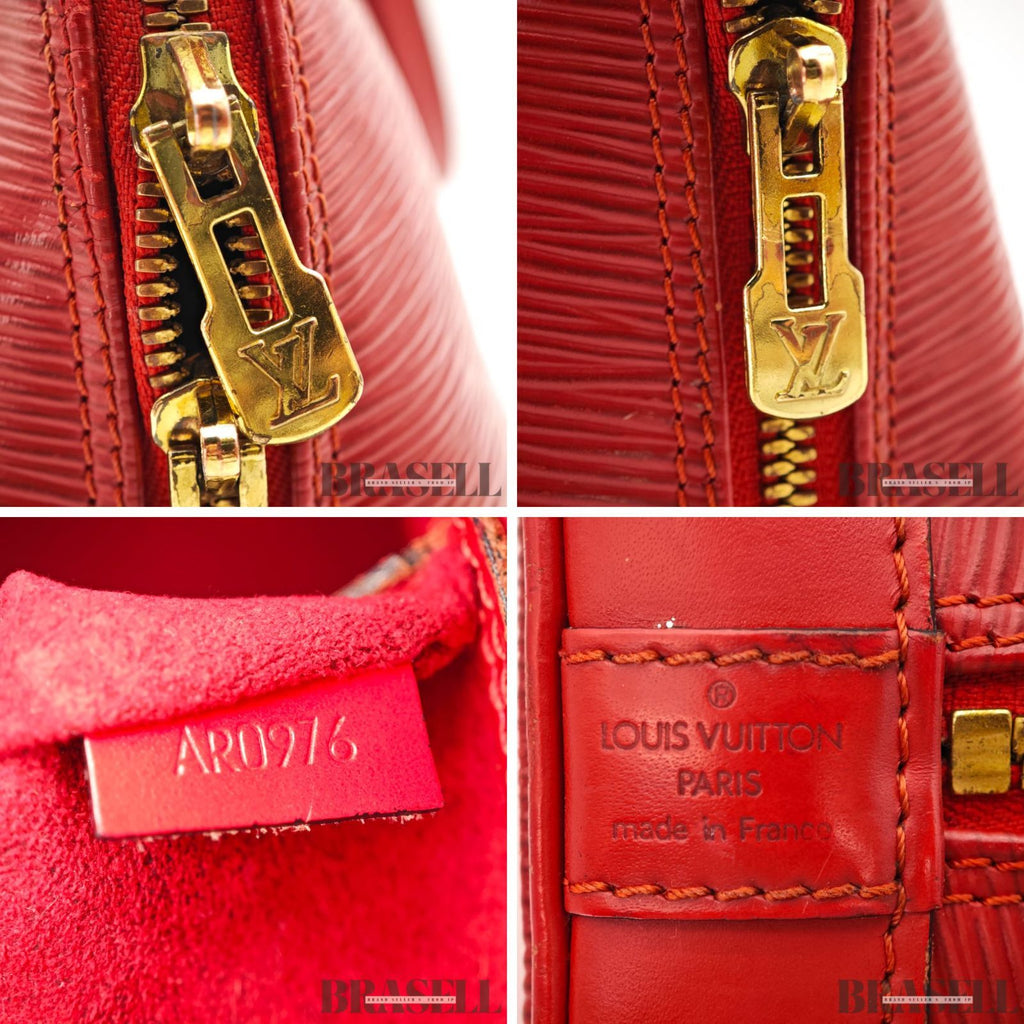 LOUIS VUITTON Epi Alma M52147 Handbag Red Women's Leather Bag【ImportFeeFREE】
