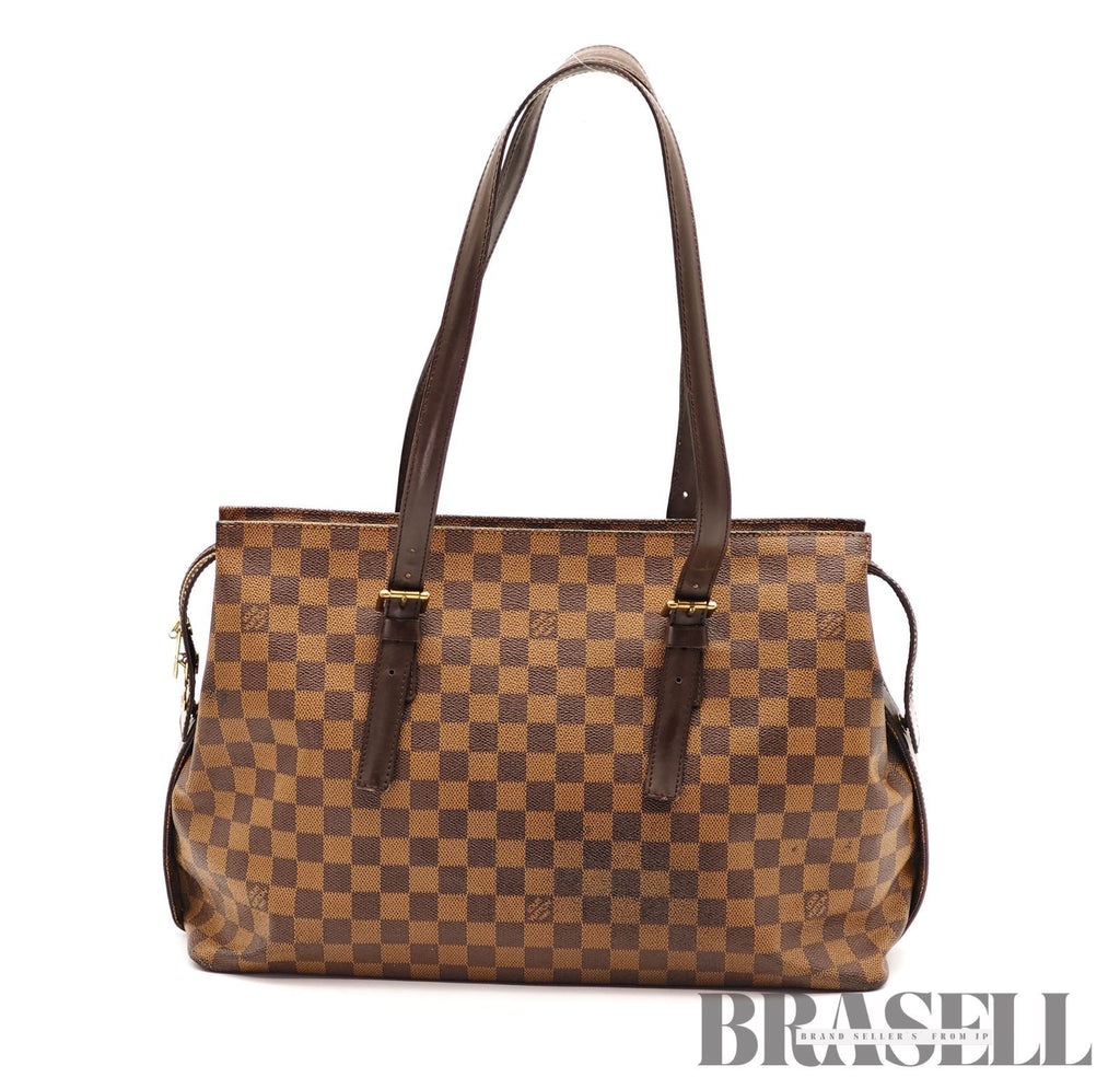 LOUIS VUITTON Damier Chelsea N51119 Tote Bag Canvas Brown【ImportFeeFREE】