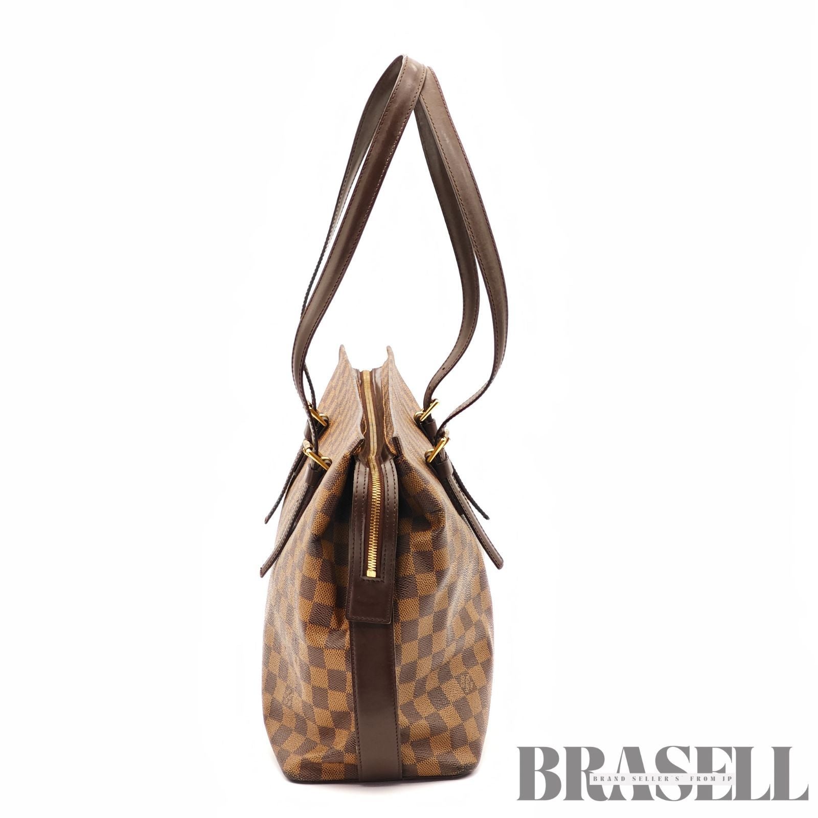 LOUIS VUITTON Damier Chelsea N51119 Tote Bag Canvas Brown【ImportFeeFREE】