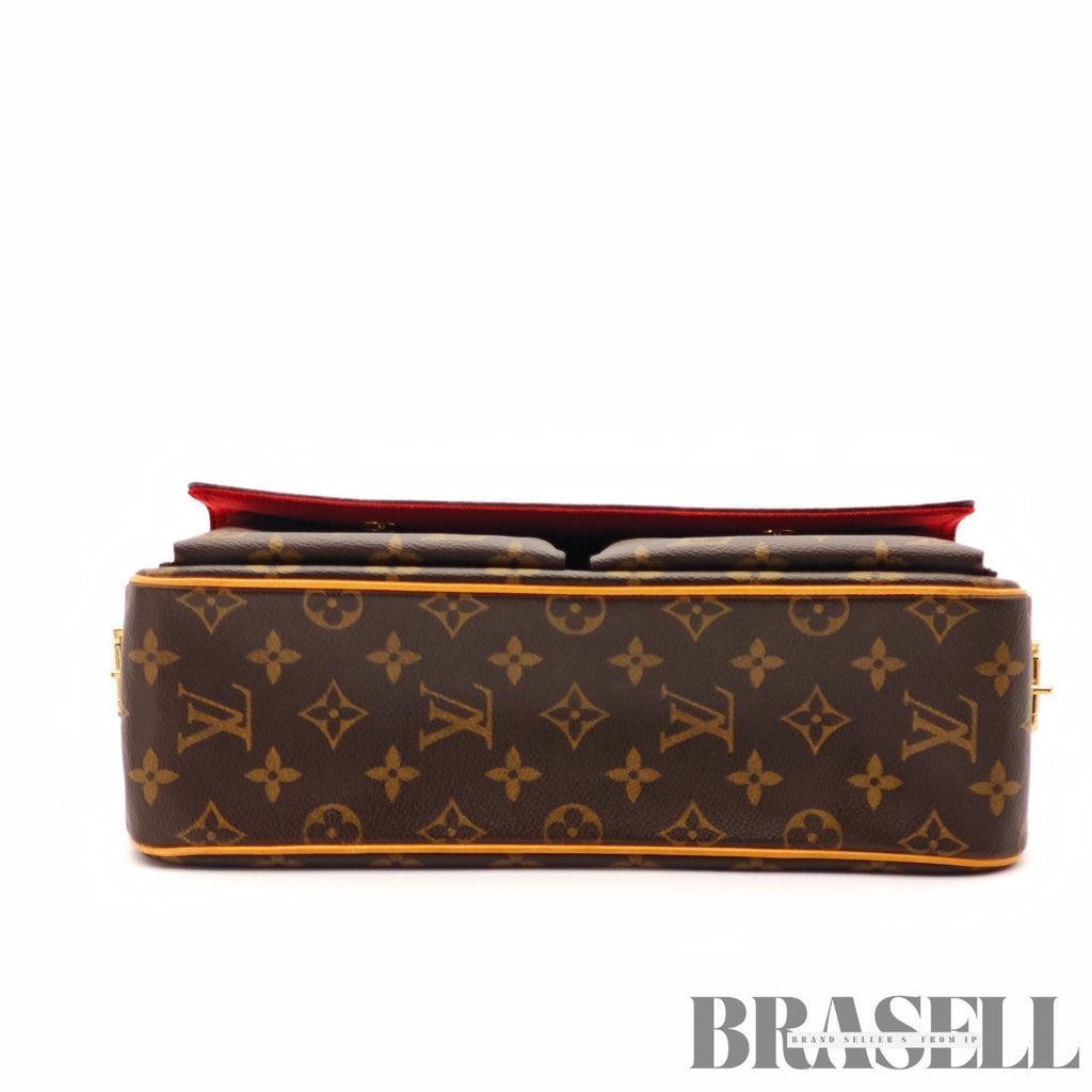 LOUIS VUITTON Monogram Vivacite MM M51164 Handbag Brown 【ImportFeeFREE】