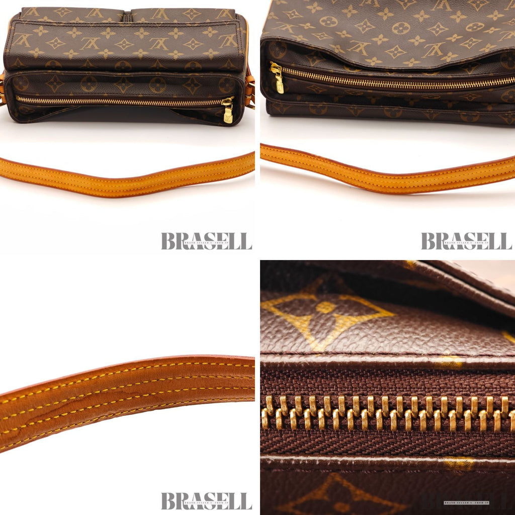 LOUIS VUITTON Monogram Vivacite MM M51164 Handbag Brown 【ImportFeeFREE】