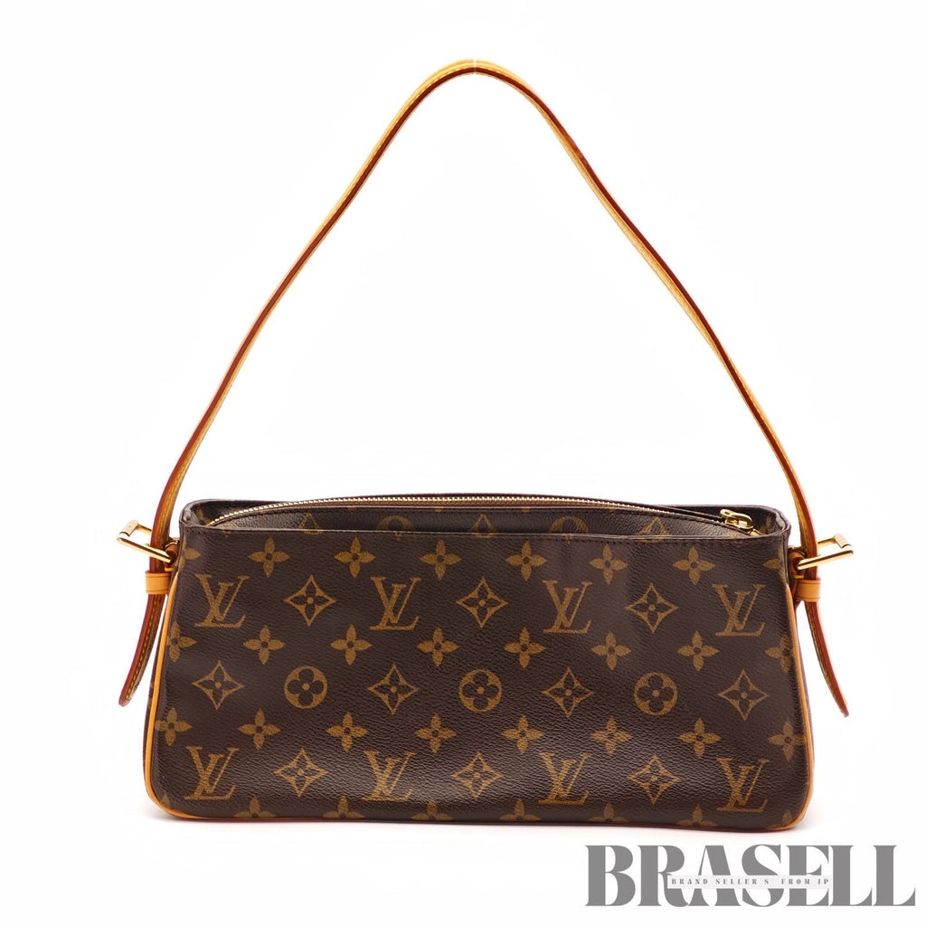 LOUIS VUITTON Monogram Vivacite MM M51164 Handbag Brown 【ImportFeeFREE】