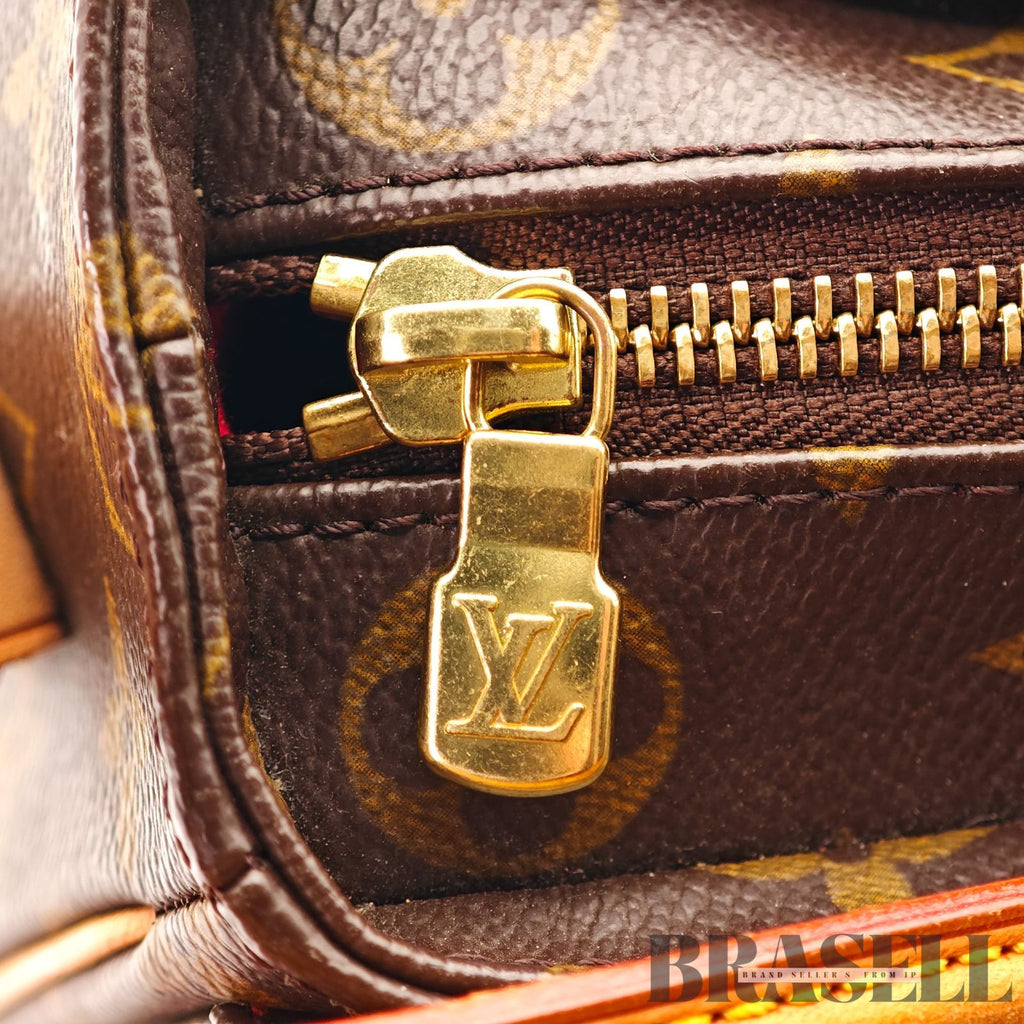 LOUIS VUITTON Monogram Vivacite MM M51164 Handbag Brown 【ImportFeeFREE】