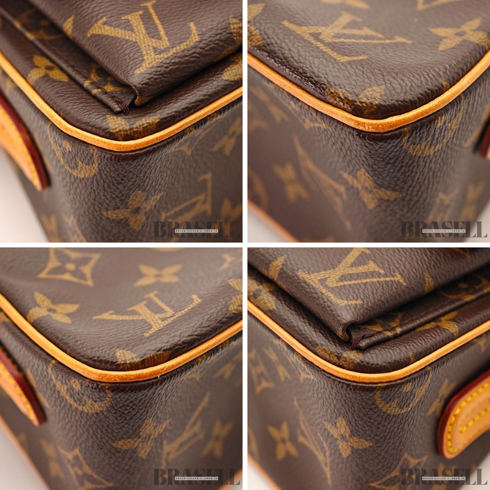 LOUIS VUITTON Monogram Vivacite MM M51164 Handbag Brown 【ImportFeeFREE】