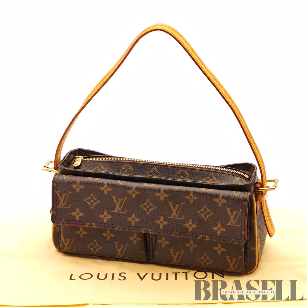 LOUIS VUITTON Monogram Vivacite MM M51164 Handbag Brown 【ImportFeeFREE】